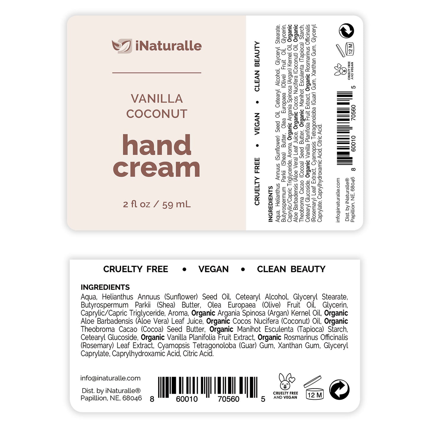 Vanilla Coconut - 2 fl oz